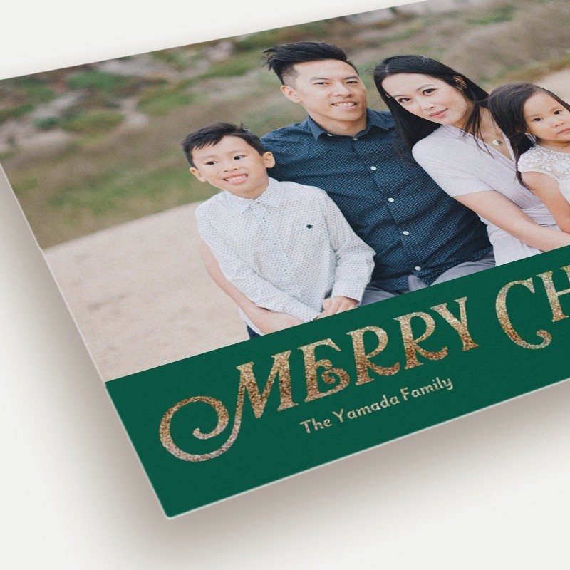 Classic Serif Holiday Card