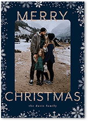 Glitter Snowflake Border