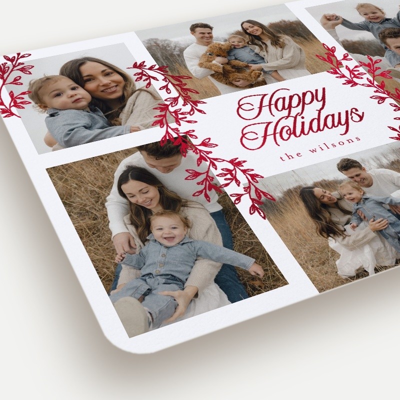Painted Sprigs Holiday Card