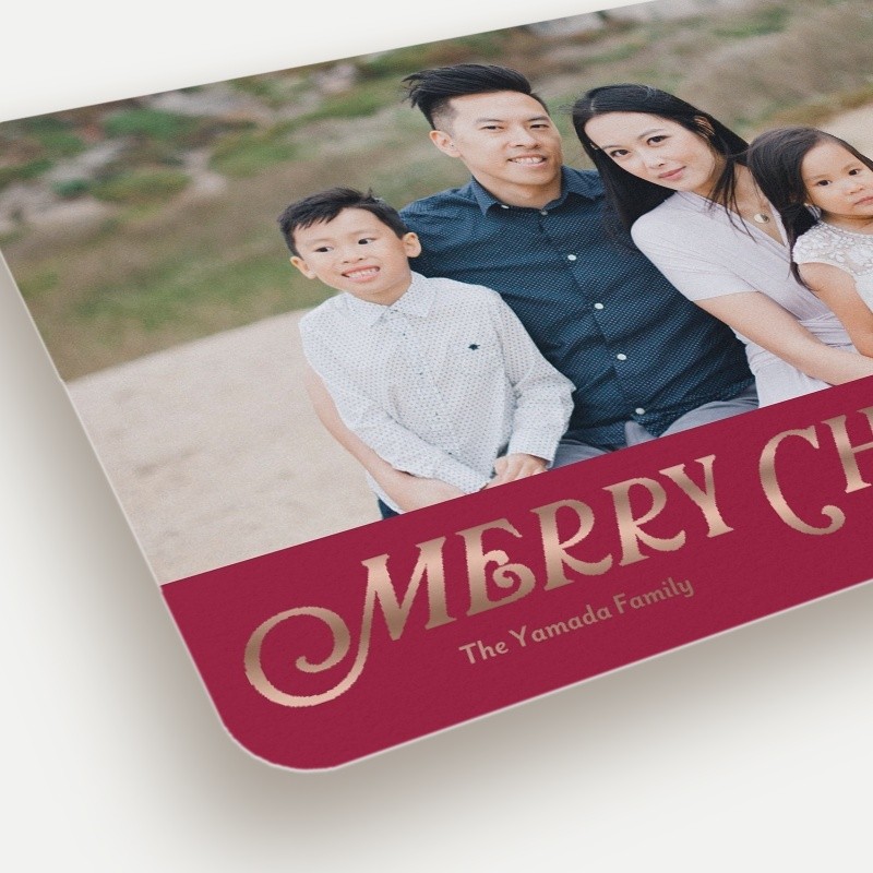Classic Serif Holiday Card