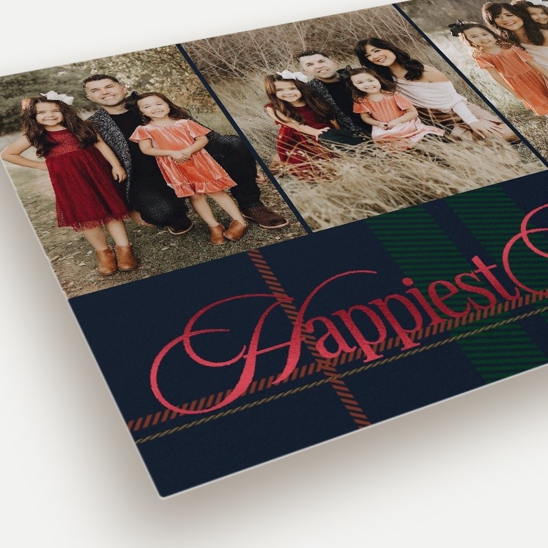 Preppy Plaid Holiday Card