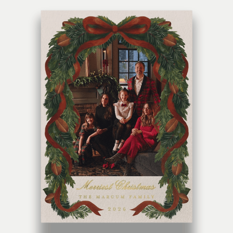 Chris Loves Julia Welcome Home Holiday Card