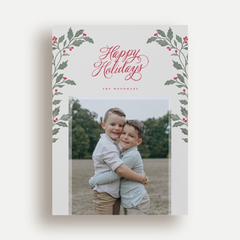Botanical Collage Holiday Card