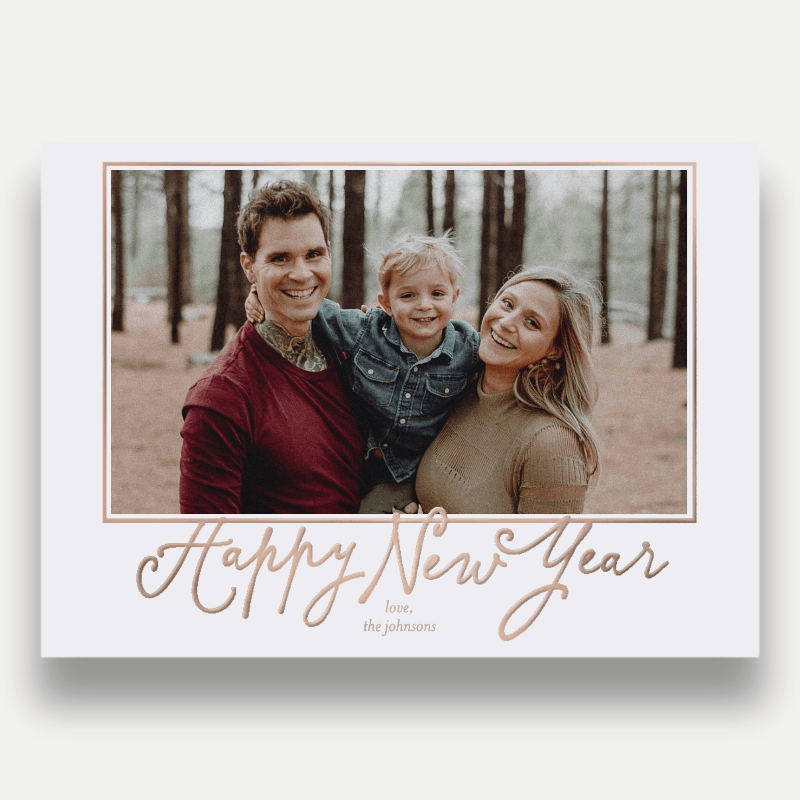 Framed Six Holiday Card