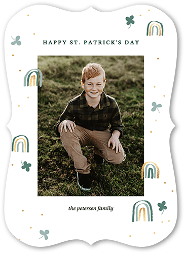 Icon Doodles 5x7 White  St. Patrick's Day Card