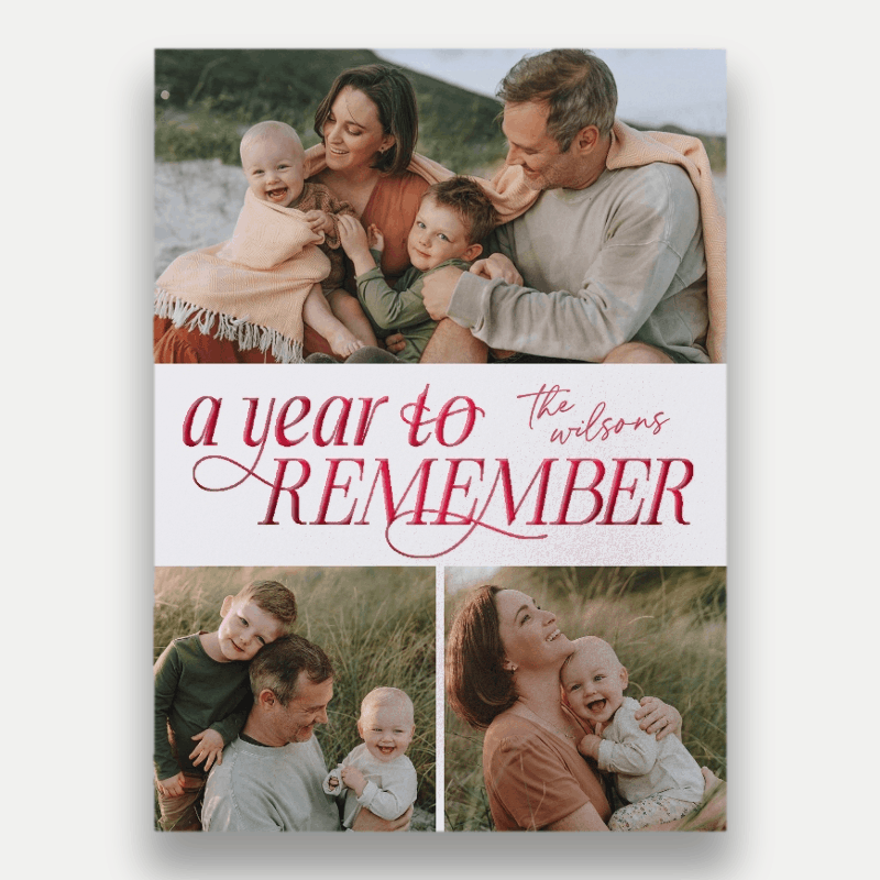 Looking Back New Year's Card