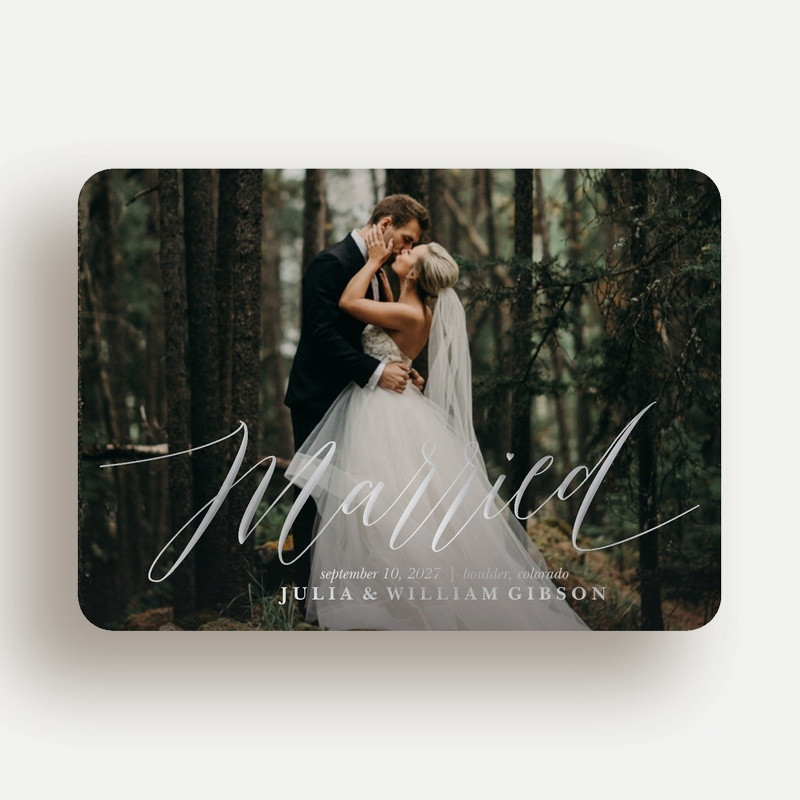 Luxury Foil Wedding Announcement Cards