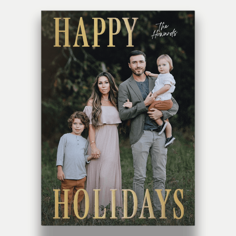 Classic Headline Holiday Card