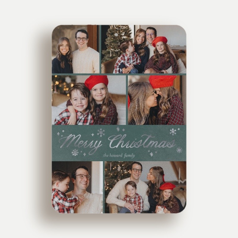 Snowflake Script Holiday Card
