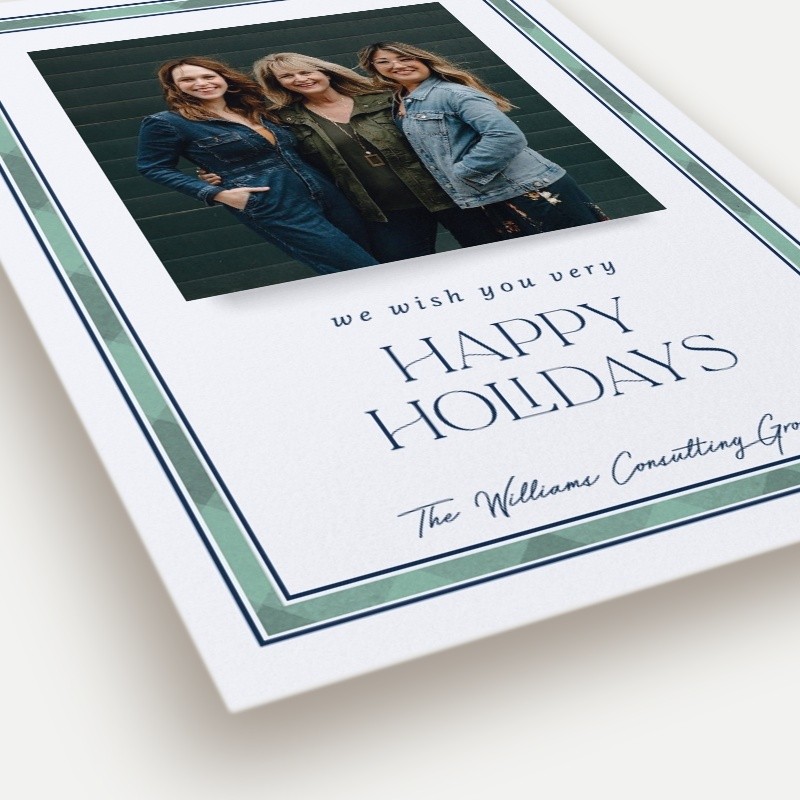 Posh Plaid Holiday Card