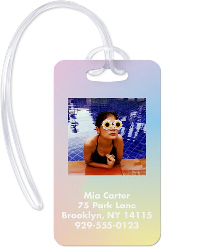 Your Text Here 2x4 Multicolor  Luggage Tag
