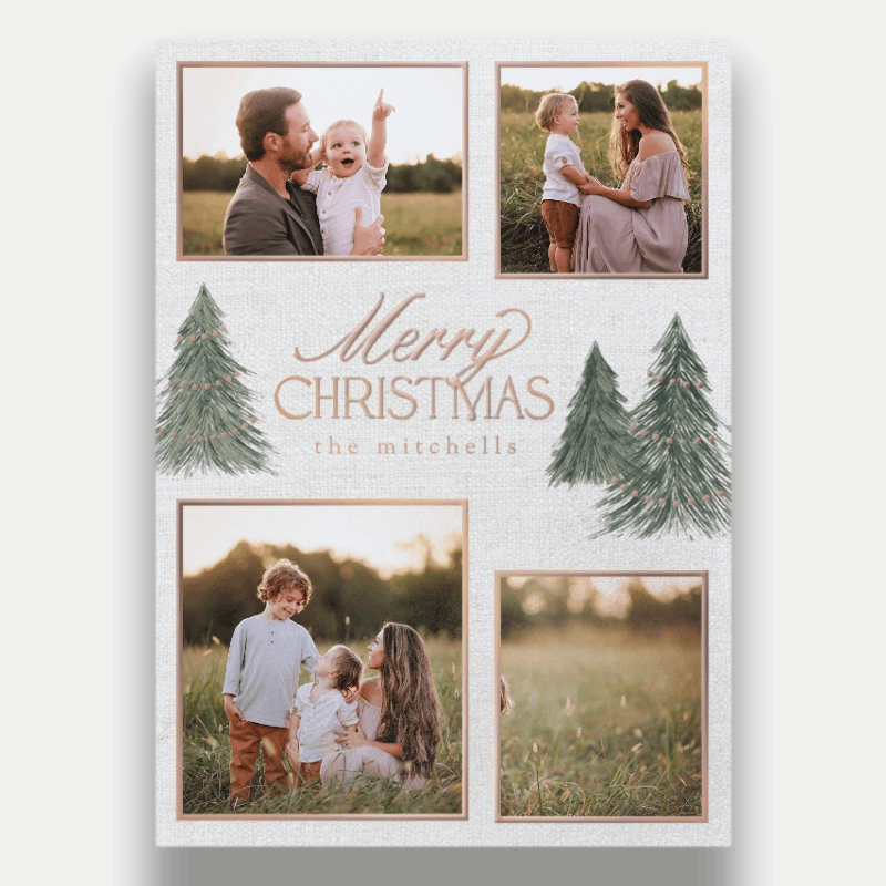 Elegant Pines Holiday Card
