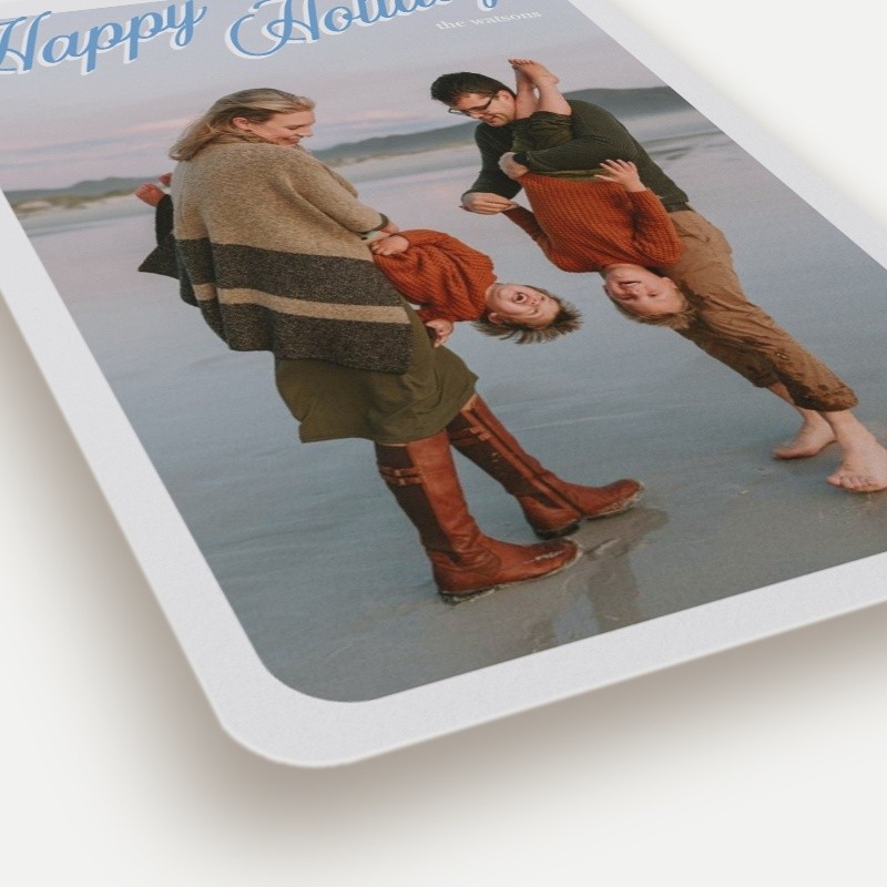 Classic Script Frame Holiday Card