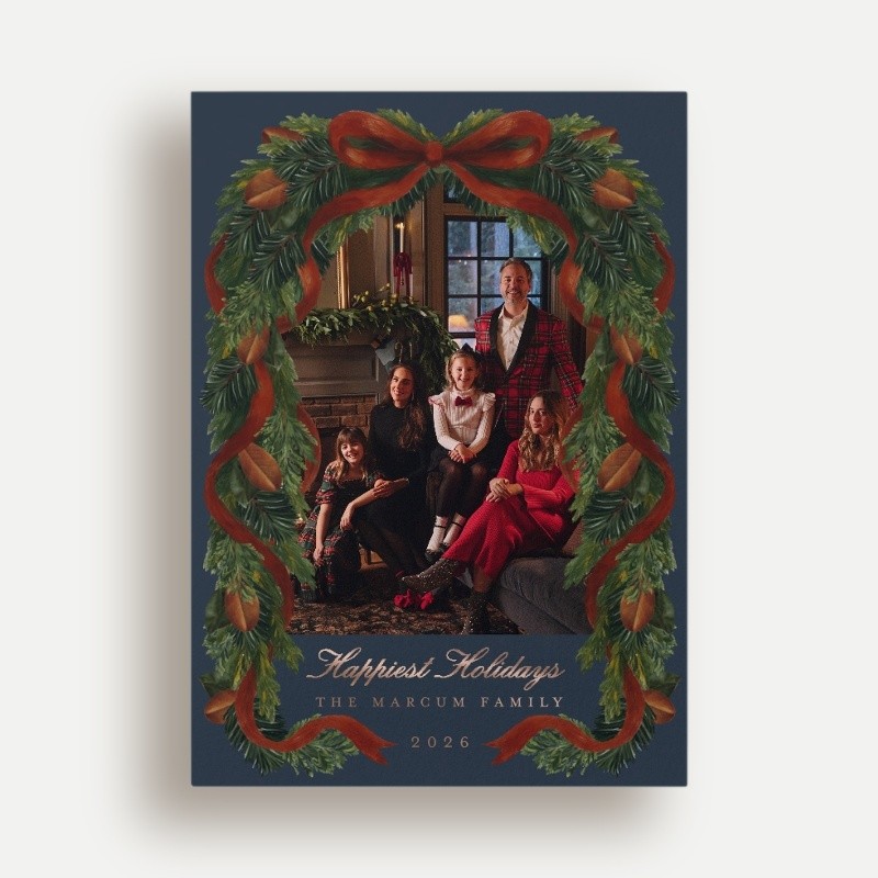 Chris Loves Julia Welcome Home Holiday Card