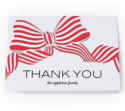 Striped Bow Invite