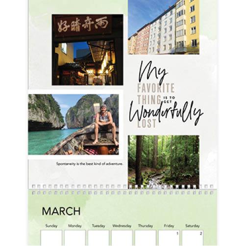 Inspirational Travel Calendar