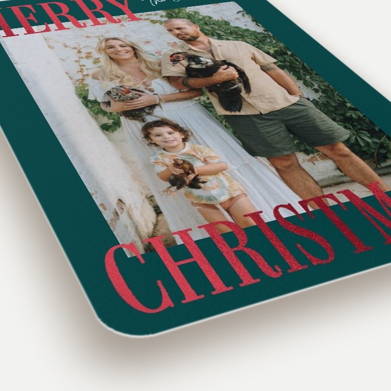 Bold Serif Holiday Card