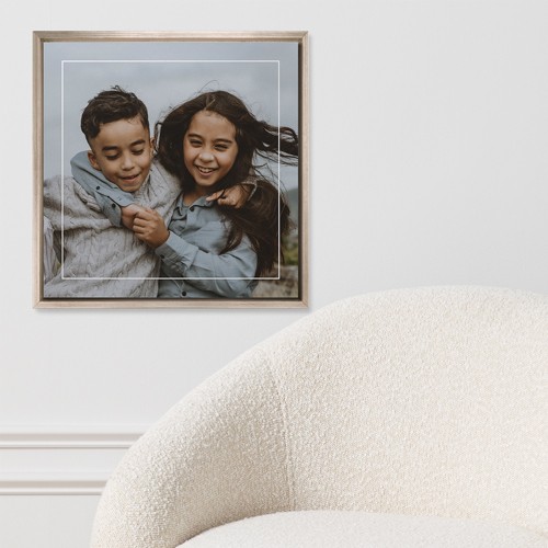 Floating Frame 16x16 White  Mounted Print