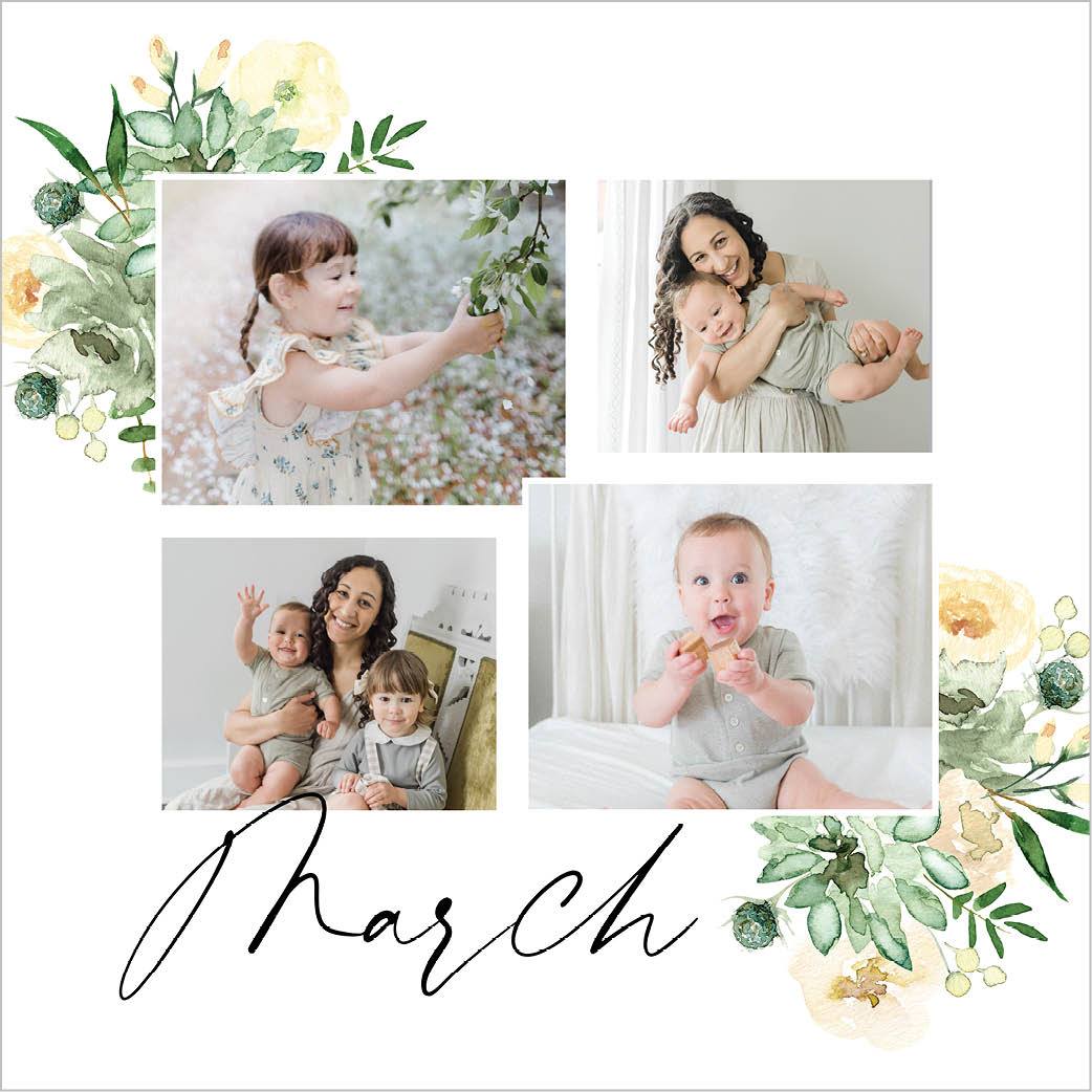 Seasonal Watercolor Florals by Kim Thoa 12x12 undefined  Wall Calendar