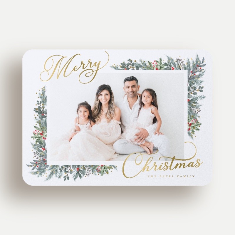 Wrapped Botanicals Holiday Card