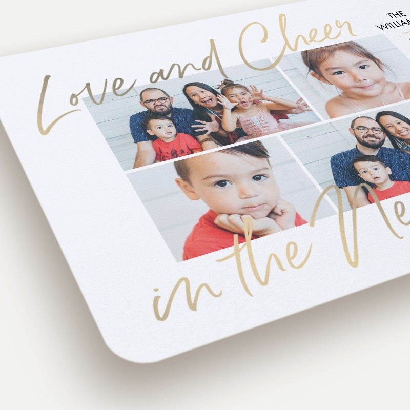 Cheerful New Year New Year's Card