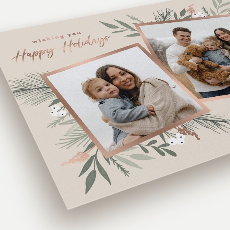 Elegant Botanicals Holiday Card