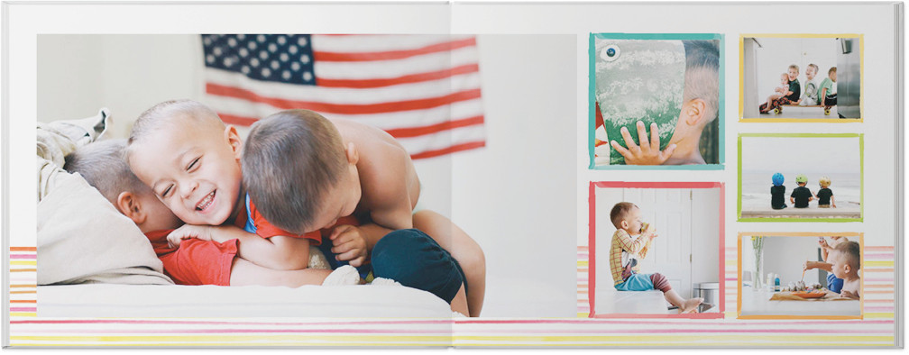 Watercolor Year in Review 8x11 undefined  Photo Book