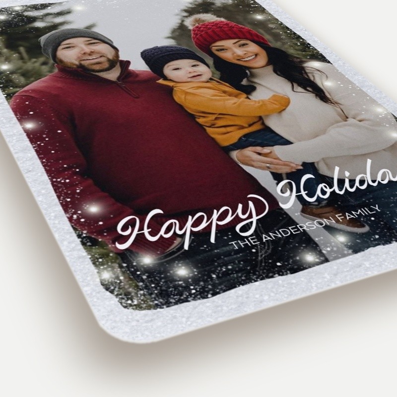 Flurry Border Holiday Card