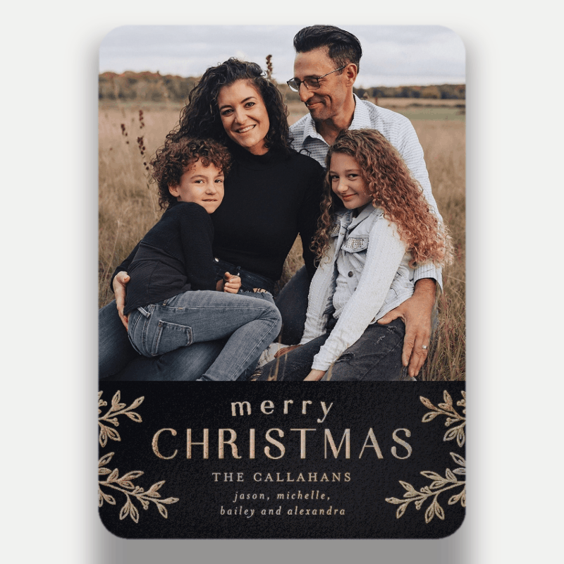 Foliage Frame Holiday Card