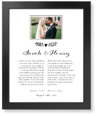 Elegant Wedding Vow Collage