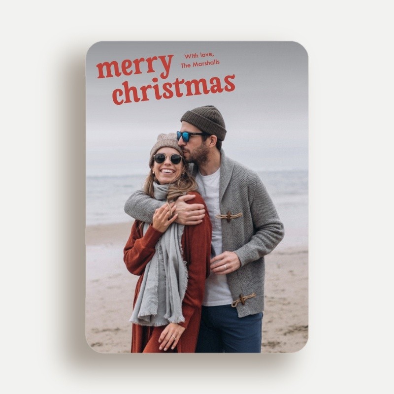 Tilted Greeting Holiday Card