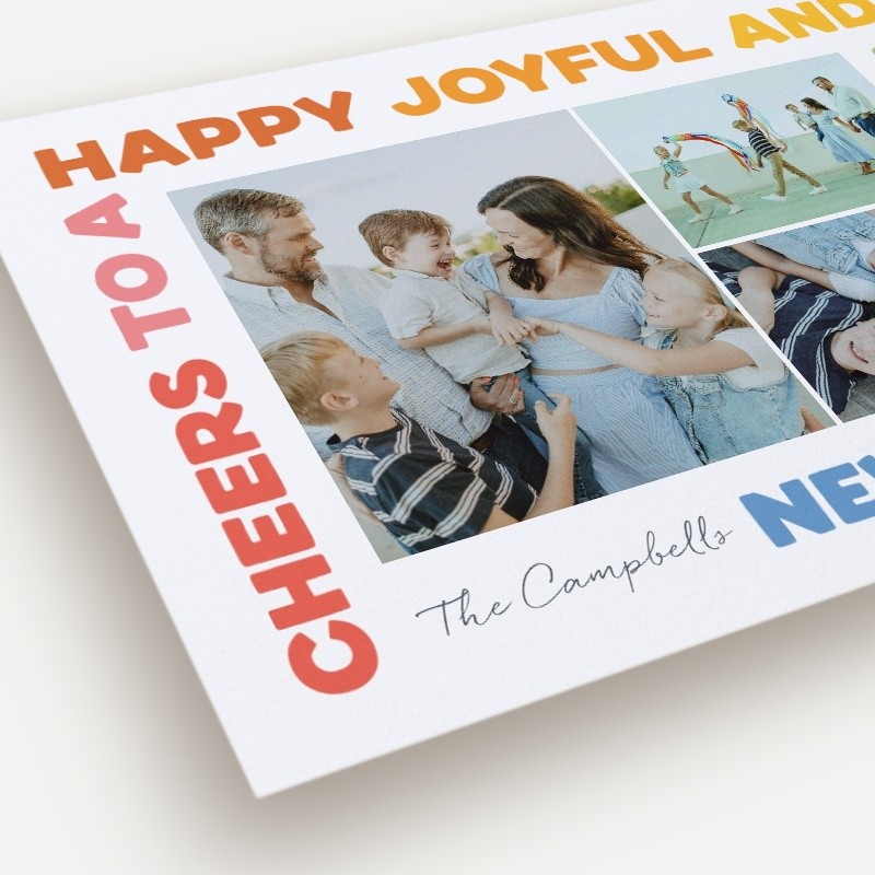 Rainbow Frame New Year's Card