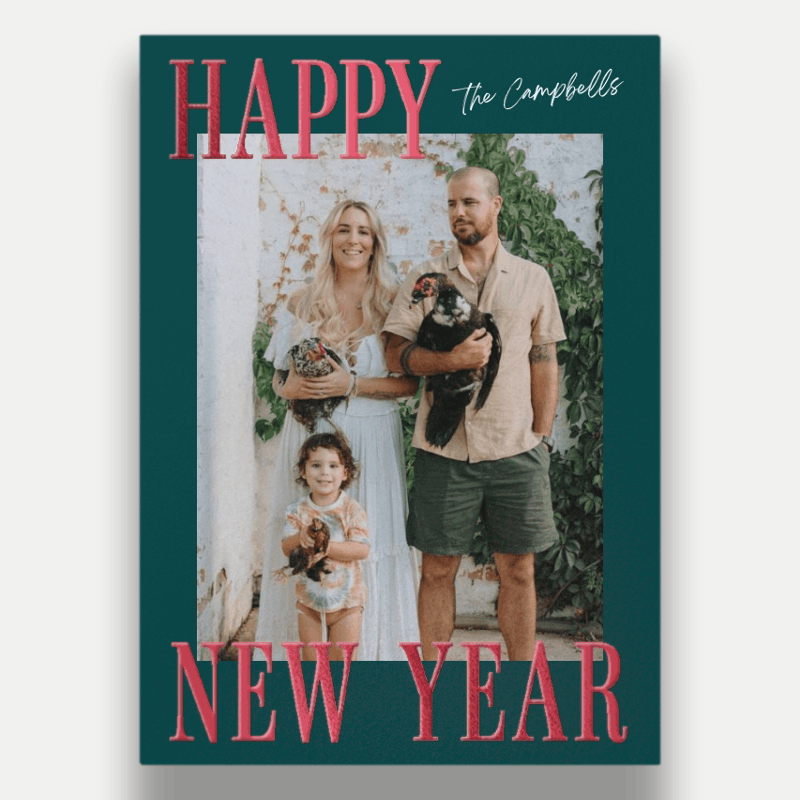 Bold Serif Holiday Card