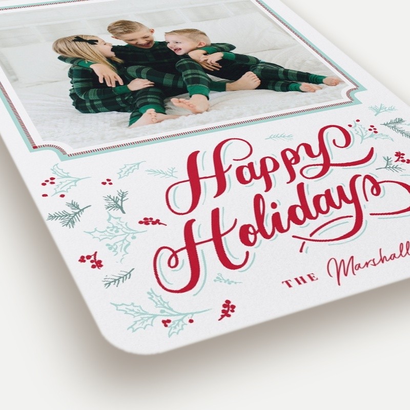 Ornate Flourish Holiday Card