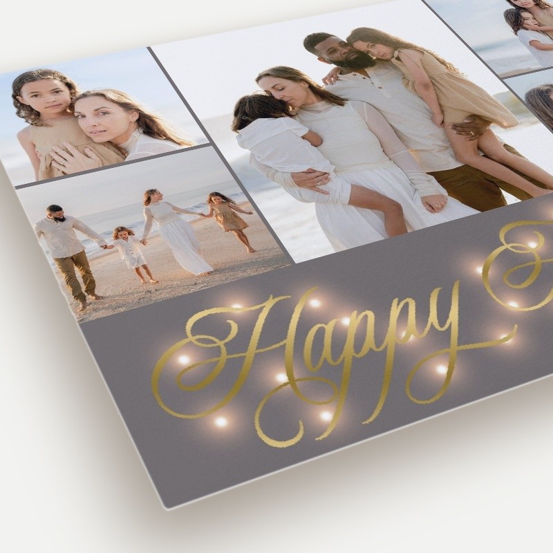 Glowing Flourish Holiday Card
