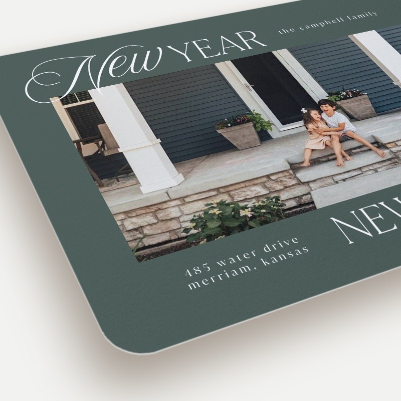 Script Serif Home Moving Announcement