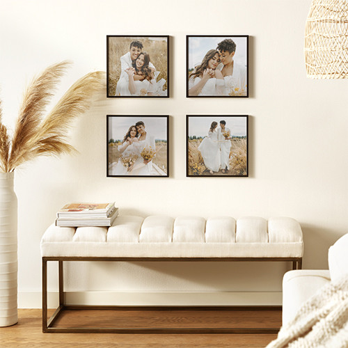 Family Letters 8x8 White  Photo Tile