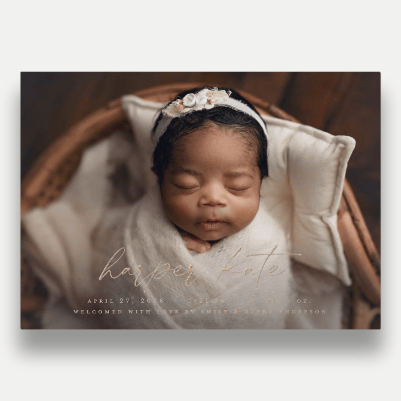 Little Welcome Birth Announcement