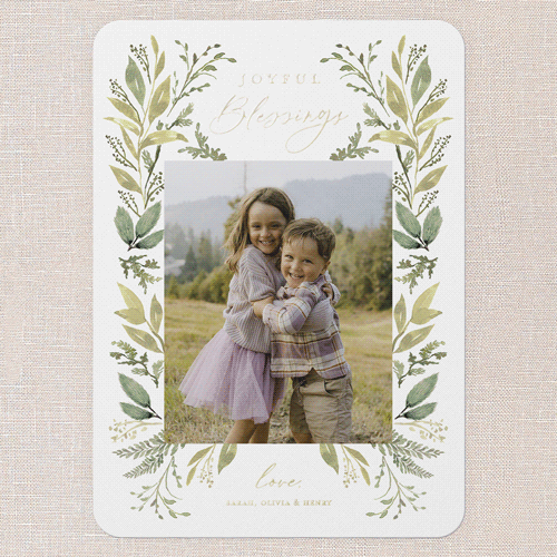 Religious Holiday Cards With Foil