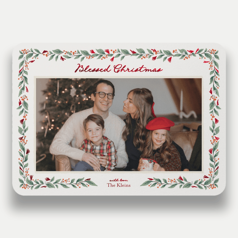 Botanical Frame Holiday Card