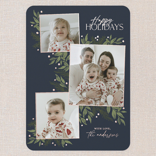 Unique Foil Holiday Greeting Cards
