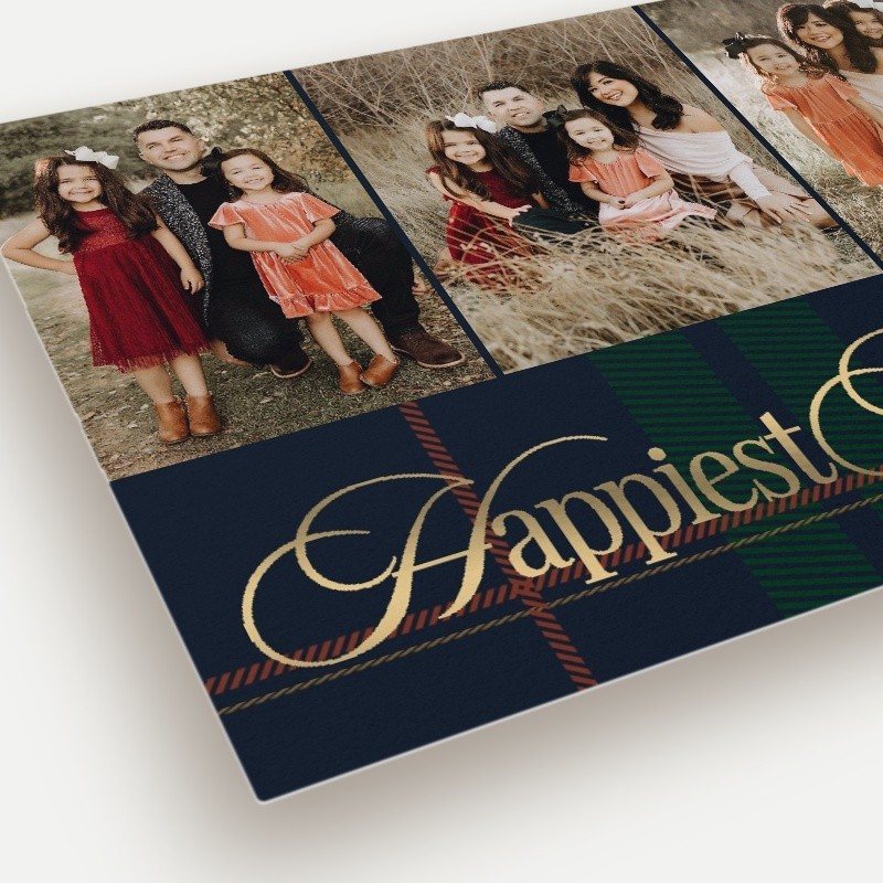 Preppy Plaid Holiday Card