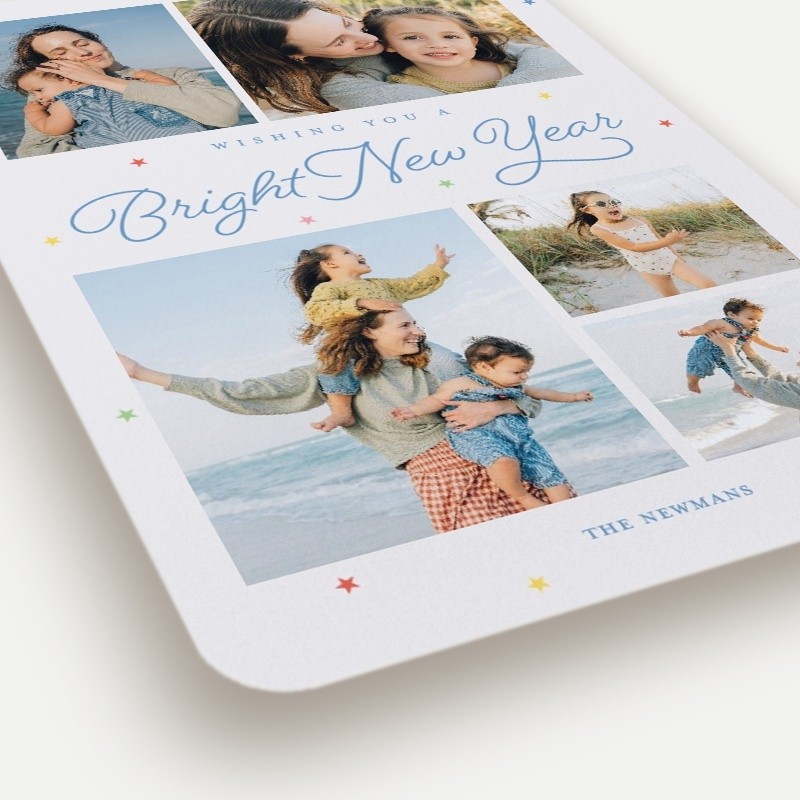 Dainty Stars New Year's Card