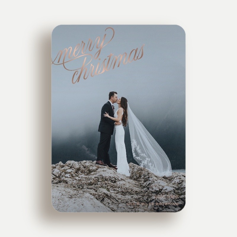Exquisite Script Holiday Card