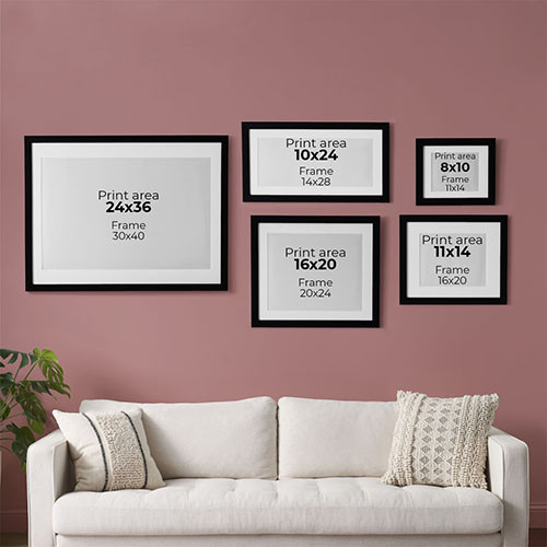 Upload Your Own Design 11x14 Multicolor  Framed Print