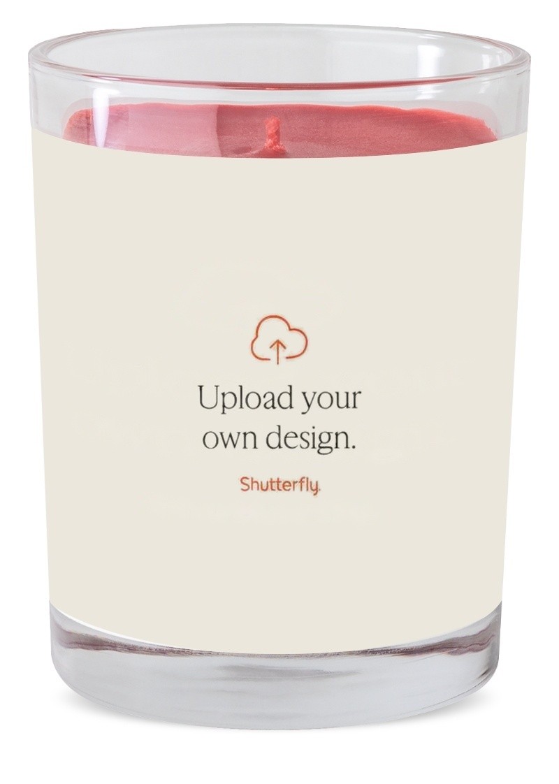 Upload Your Own Design Glass Candle Upload Your Own Design 9oz Multicolor Glass Candle