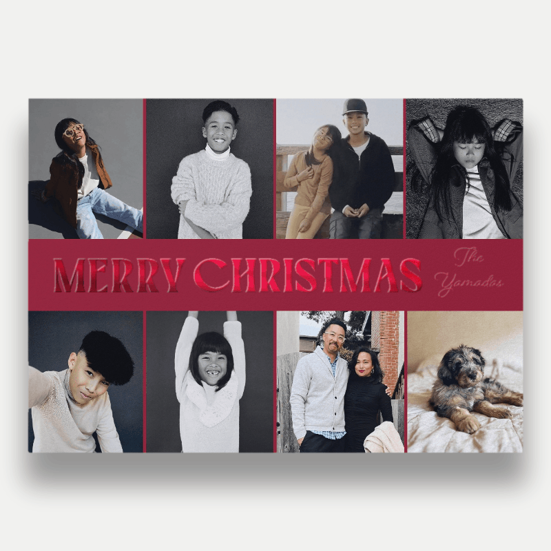 Bold Stack Holiday Card