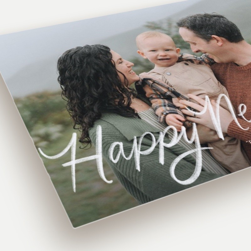 Script Overlay Holiday Card