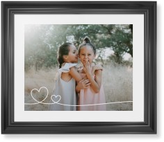 Double Heart Line Art