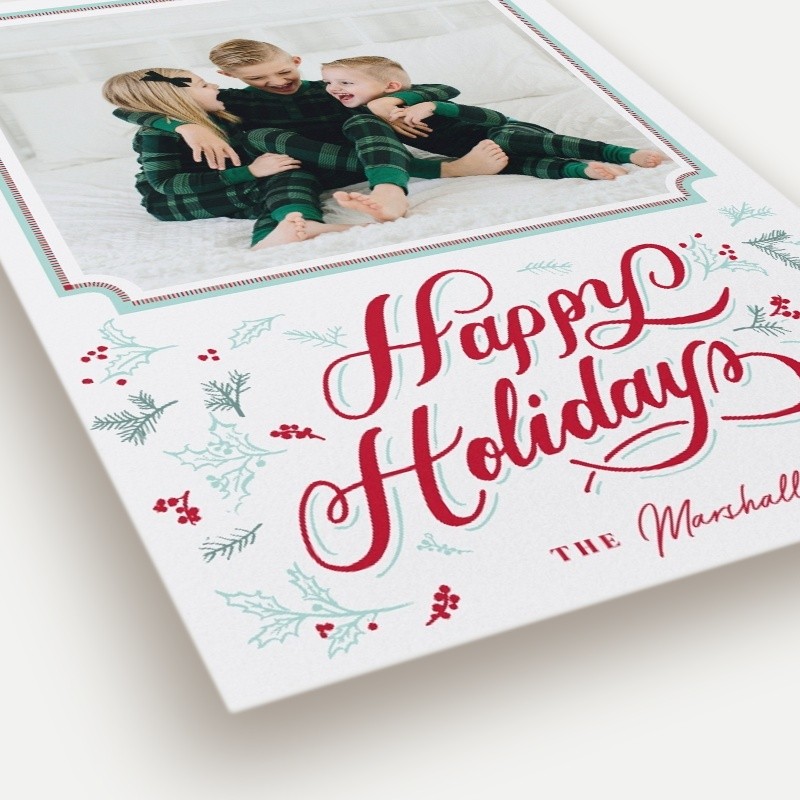 Ornate Flourish Holiday Card